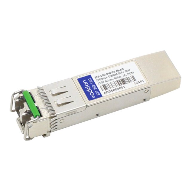 AddOn SFP+ Arista Transceiver Compatible - module Émetteur-Récepteur SFP+ - 10 Gigaoctets - 10 Gbase-Dwdm - LC Monomode - jusqu'à 24,9 Milles - 1537,40 nm