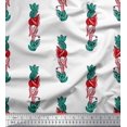 thumbnail image 1 of Soimoi Cotton Voile Fabric Leaves & Floral Block Printed Fabric 1 Yard 42 Inch Wide, 1 of 4