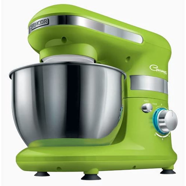 SENCOR 300W 6-Speed Stand Mixer, Green