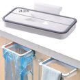 thumbnail image 4 of AMERTEER Cupboard Hanging Garbage Bag Holder Plastic Kitchen Trash Bag Hanger Rubbish Waste Bag Rack, 4 of 8