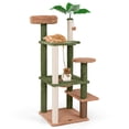 thumbnail image 1 of Gymax 60'' Cat Tree for Indoor Cats Cute Cat Tower w/ Sisal Scratching Posts & Rope, 1 of 10