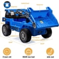 thumbnail image 3 of Kids Ride-on Dump Truck with Remote Control, 2-Speed Electric Toy Car, Shovel, Music for Outdoor Play, 3 of 8