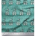 thumbnail image 1 of Soimoi Rayon Crepe Fabric Colorful Bottle Decor Fabric Printed Yard 46 Inch Wide, 1 of 3