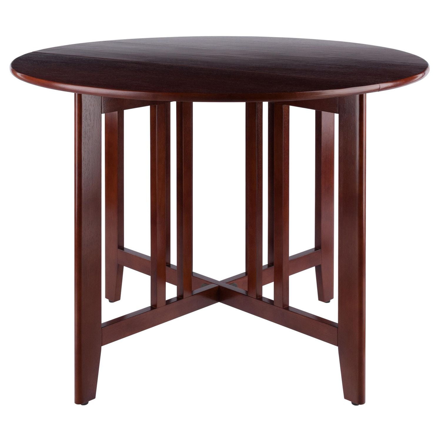 Table ronde à abattants 5 pièces Alamo avec 4 chaises Hamilton à dossier à barrettes de Winsome - 94565