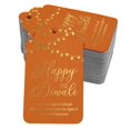 thumbnail image 1 of Inkdotpot Gold Foil Paper Hang Tags Happy Diwali Favor Tags 50 Pack, 1 of 1