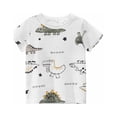 thumbnail image 1 of Birdeem T-Shirt en Coton à Col Rond et Manches Courtes pour Bébés Garçons, Mode, Imprimé Anglais, 1 of 9