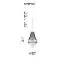 thumbnail image 3 of 3 Light Chandelier with Chrome finish, 3 of 7