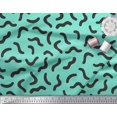thumbnail image 3 of Soimoi Green Rayon Crepe Fabric Brush Stroke Abstract Decor Fabric Printed Yard 46 Inch Wide, 3 of 3
