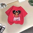 thumbnail image 5 of PMVFHDE T-Shirts pour Fille Jolis Hauts d'Été pour Fille Jolis T-Shirts pour Fille Hauts Filles T-Shirts Graphiques Enfant Filles Joli Graphique Col Rond Manche Courte Tee T-Shirt d'Été Rose Vif,11-12 Ans, 5 of 5