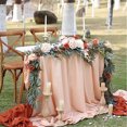 thumbnail image 3 of mmirethe Durable Artificial Flower Table Runner - Good Texture Exquisite Crafted Decoration Wedding Blue 1Set, 3 of 6