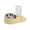 A, variant on 2-in-1 Pet Feeder Tilted Dog Food Bowl with 700ml Automatic Water Dispenser Stainless Steel Bowl Food And Water Feeder for Cats Dogs
