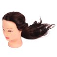 thumbnail image 2 of Hair Mannequin Head Hairdressing Styling Training Braiding Practice Doll Head with Clamp Stand Tools, 2 of 12