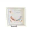thumbnail image 1 of Seaglass Beach Chairs Sea Glass Art Kit Friendship Frame Hanging Decor Wood, 1 of 6