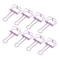 thumbnail image 3 of Clips de Liant de Fil, Pinces de Papier de Serrage 30Pcs Style Simple pour l'Or de Bureau, Or Rose, Violet, 3 of 8