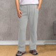 thumbnail image 3 of Men's Rope Loosening Waist Plush House Solid Color Pocket Trousers Sprinkle Workout Pants Loose Sports Trousers, 3 of 5