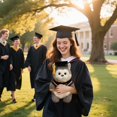 thumbnail image 1 of Graduation Hat Doll 4.7 Inch Cotton Plush Keepsake for 2025 Graduation, Soft Multicolor Decorative Souvenir, Collectible Gift for Grad Celebration, Home Table Bookshelf Decor, 1 Piece, 1 of 7