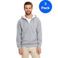 thumbnail image 1 of Gildan Sweat à Capuche Zippé Intégral 50/50 pour Hommes - G186 (Lot de 3), 1 of 1