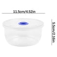 thumbnail image 3 of Round Bento Box, Clear Plastic Food Container, Refrigerator and Microwave Reliable, Stackable Design, Leak-Resistant Lid with Vent, 3 of 5
