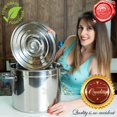 thumbnail image 3 of Food Grade 24 Qt. Stainless Steel Water Bath Canning Pot w/Canning Supplies Starter Kit for Beginners - Canning Rack, XL Ladle, M, 3 of 8