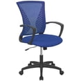 thumbnail image 1 of BestOffice Ergonomic Office Chair, Adjustable Swivel Rolling Task Chair with Armrests & Lumbar Support, Mesh, Blue, 1 of 7