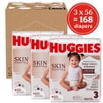 thumbnail image 2 of Huggies Skin Essentials Baby Diapers, Size 3 (16-28 lbs), 168 Count, 2 of 9