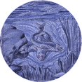 thumbnail image 1 of Ahgly Company Tapis d'Intérieur Ronds Transitionnels Bleu Ciel Lavables à la Machine, 8 Pieds Rond, 1 of 7
