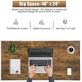 thumbnail image 4 of BestOffice Computer Desk, 47-Inch Modern Home Office PC Table, Study & Gaming Workstation for Small Spaces, Wood & Metal, Vintage Brown, 4 of 7