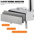 thumbnail image 3 of AKDSteel  Portable Wood Pellet & Multi-Fuel Outdoor Pizza Oven, Stainless Steel Pizza Maker with Stone, Peel, Thermometer and Carry Bag for Backyard, Patio & Camping, 3 of 8