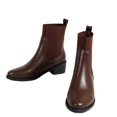 thumbnail image 2 of EGNMCR Bottines pour Femmes et Bottines Courtes Rétro d'Hiver à Cheminée Bottes pour Femmes Bottes Décontractées Mode Bottes pour Femmes, 2 of 6