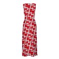 thumbnail image 4 of TJAZFJPA Robe Formelle pour Femmes Mode pour Femmes Printemps et Été Imprimée Sans Manches à Col en V avec Fermeture Éclair Latérale Robe Style (5) Robes Longueur Genou pour Femmes Robes d'Été Blanches pour Femmes, 4 of 7