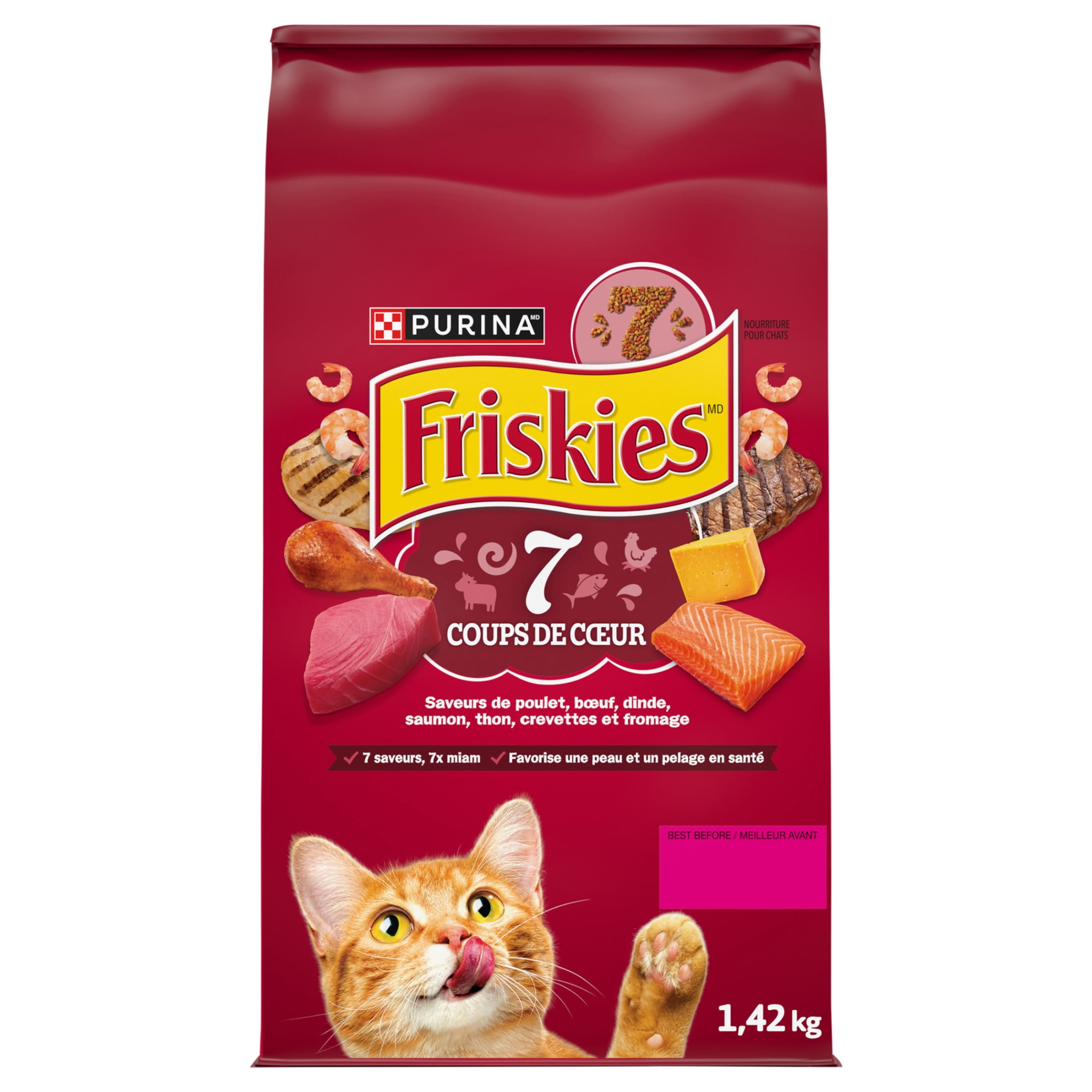 Friskies 7 Nourriture Sèche pour Chats 1.4kg