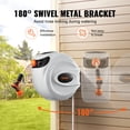 thumbnail image 3 of VEVOR Retractable Hose Reel 115 ft x 1/2 inch Wall-Mounted, Automatic Rewind with 9-Pattern Nozzle, 3 of 9