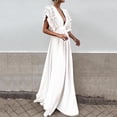 thumbnail image 2 of Ketyyh-chn99 Robe à Paillettes pour Femmes Robe de Mariage Robe Longue Formelle Maxi Grande Taille Robes Maxi de Fête Robe Élégante Blanc,G, 2 of 5