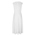 thumbnail image 3 of AherBiu Formal Dresses for Women Sleeveless Deep V Neck Ruched Flowy Evening Party Cocktail Maxi Dress, 3 of 5