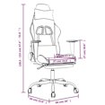 thumbnail image 4 of vidaXL Gaming Chair with Footrest Black and Green Faux Leather, 4 of 5