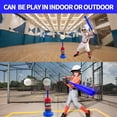 thumbnail image 2 of Baseball Pitching Game Toy With Foldable Plastic Bat 23 Inch 3 Softballs Sports Training Set For Kids Hand Eye Coordination Development Outdoor Activity Party Favor 0.87Lb, 2 of 9