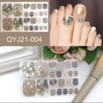thumbnail image 2 of Toe Nail Sticker Full Wraps Polish Stickers Nail Art Stickers for Women Girls Nails Art Decorations type2, 2 of 9