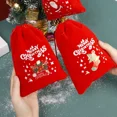 thumbnail image 2 of Christmas Velvet Drawstring Pouch - Santa Candy Gift Snack Wrapping, Xmas Party Favor & Jewelry Storage Bag, 2 of 6