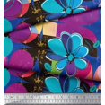 thumbnail image 3 of Soimoi Rayon Fabric Colorful Flowers Clip Art Fabric Prints By Yard 42 Inch Wide, 3 of 3