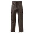 thumbnail image 4 of RKSTN Cargo Pants for Men Drawstring Solid Color Casual Multiple Pockets Trousers Outdoor Fitness Pants with Pockets, 4 of 5