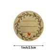 thumbnail image 2 of XIANXIAN 500pcs 2" Label Stickers for Jars and Lids, Wreath Design with 3 Lines for Writing, Kraft Sticker Labels Pantry Labels, Mason Jar Labels Canning Labels Bottle Labels, 2 of 5