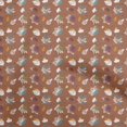 thumbnail image 1 of oneOone Popeline de Coton Brun Tissu Automne Matière de Robe Tissu Imprimé Tissu au Mètre 42 Pouces de Large, 1 of 4