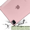 thumbnail image 4 of DuraSafe Cases iPad PRO 11 2020 2021 2022 [ PRO 11 Inch 2 3 4 Generation ] Trifold PC Lightweight Smart PU Leather Protective Hard Back Cover - Rose Gold, 4 of 7
