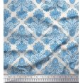 thumbnail image 1 of Soimoi Poly Georgette Fabric Swirls & Paisley Printed Fabric 1 Yard 52 Inch Wide, 1 of 3