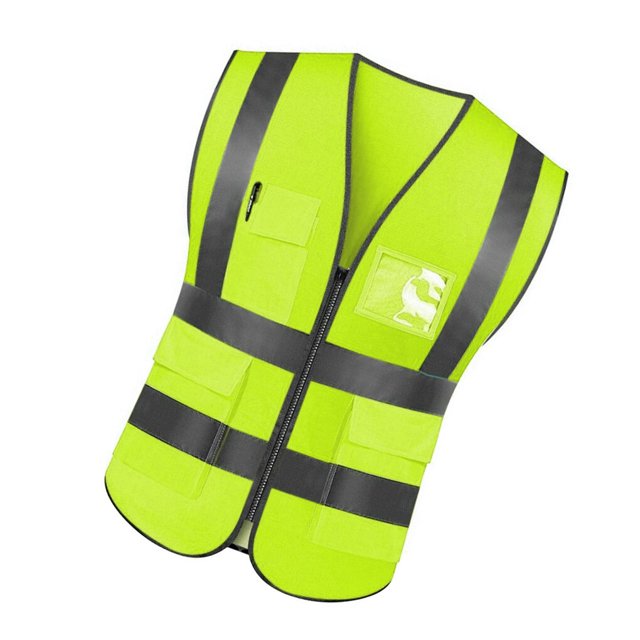 facefd Women Men Night Work Reflective Vest Construction Traffic Breathable Mesh Workwear A Type