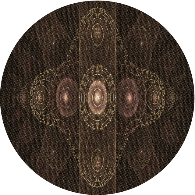 Ahgly Tapis Rond Lavable en Machine Intérieur Transitionnel Gris Minuit, 7 Pieds Rond