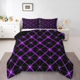 thumbnail image 2 of Erosebridal Futuristic Stripes Bedding Twin Comforter Set, Modern Abstract Down Comforter, Minimalism Room Decor, Breathable, 2 of 8