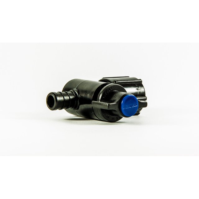 Elkhart Supply Fresh Water Shut Off Valve 28890 EcoPoly; Stop Valve; Straight; Blue Handle; Polymer; Single
