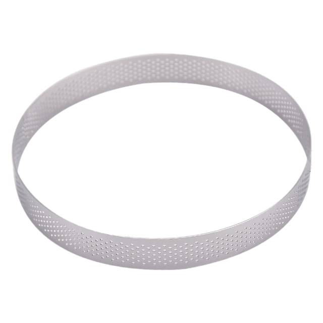 WIFKLSIIPG Tart Rings 8 inch Round Perforated Cake Ring Heat Nonstick Stainless Steel Baking Rings Heat Ring for Cooking,Culinary Applications,High Performance,Everyday Baking & Cooking