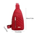thumbnail image 3 of Chmadoxn Office Storage & Organization,Closet Organizers and Storage, Fashionable Embroidery Diamond Shoulder Bag Large Capacity Watertight Backpack With Data Hole shoulder messenger pouch, 3 of 6